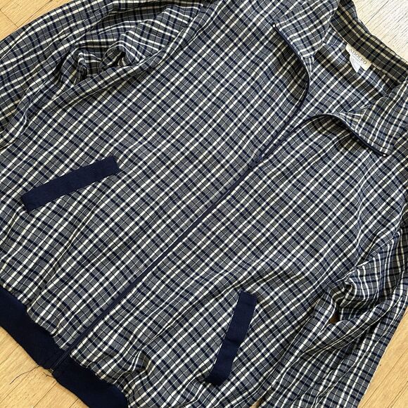 Vintage Adolfo Sport Jacket Lightweight Golf Plaid Women XL - Picture 3 of 8